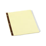 Deluxe Extended Insertable Tab Indexes, 5-tab, 11 X 8.5, Buff, 24 Sets