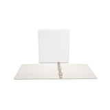 Economy Round Ring View Binder, 3 Rings, 1" Capacity, 11 X 8.5, White