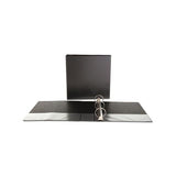 Economy Round Ring View Binder, 3 Rings, 2" Capacity, 11 X 8.5, Black