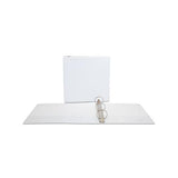 Economy Round Ring View Binder, 3 Rings, 2" Capacity, 11 X 8.5, White