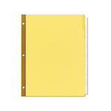 Deluxe Extended Insertable Tab Indexes, 8-tab, 11 X 8.5, Buff, 6 Sets