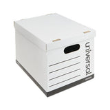 Basic-duty Economy Record Storage Boxes, Letter-legal Files, 12" X 15" X 10", White, 10-carton