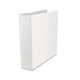 Deluxe Easy-to-open D-ring View Binder, 3 Rings, 2" Capacity, 11 X 8.5, White