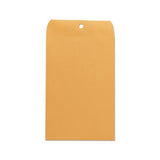 Kraft Clasp Envelope, #55, Square, Clasp-gummed Closure, 6 X 9, Brown Kraft, 100-box