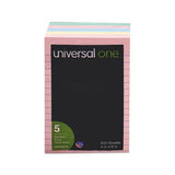Self-stick Note Pads, 4 X 6, Lined, Assorted Pastel Colors, 100-sheet, 5-pk