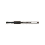 Comfort Grip Stick Gel Pen, Medium 0.7mm, Black Ink, Clear Barrel, 60-pack