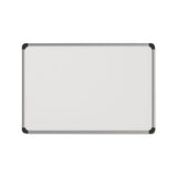 Magnetic Steel Dry Erase Board, 48 X 36, White, Aluminum Frame