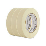 General-purpose Masking Tape, 3" Core, 24 Mm X 54.8 M, Beige, 3-pack