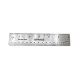 Stainless Steel Ruler, Standard-metric, 6"