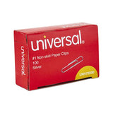 Paper Clips, Small (no. 1), Silver, 100 Clips-box, 10 Boxes-pack