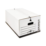 Economical Easy Assembly Storage Files, Legal Files, White, 12-carton
