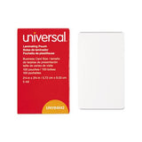 Laminating Pouches, 5 Mil, 3.75" X 2.25", Matte Clear, 100-box