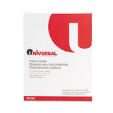 Copier Mailing Labels, Copiers, 8.5 X 11, White, 100-box