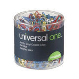 Plastic-coated Paper Clips, Jumbo, Assorted Colors, 250-pack