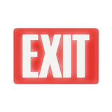 Glow In The Dark Sign, 8 X 12, Red Glow, Exit