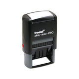 Trodat Economy 5-in-1 Stamp, Dater, Self-inking, 1.63 X 1, Blue-red