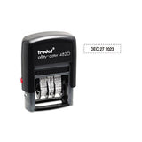 Trodat Economy Stamp, Dater, Self-inking, 1 5-8 X 3-8, Black