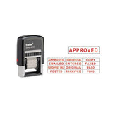 Self-inking Stamps, 12-message, Self-inking, 1 1-4 X 3-8, Red