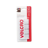 Sticky-back Fasteners, Removable Adhesive, 0.88" X 0.88", White, 12-pack