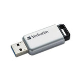 Store 'n' Go Secure Pro Usb Flash Drive With Aes 256 Encryption, 16 Gb, Silver