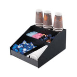 Horizontal Condiment Organizer, 12w X 16d X 7 1-2h, Black