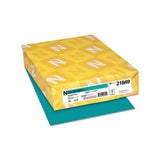 Color Paper, 24 Lb, 8.5 X 11, Terrestrial Teal, 500-ream
