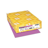 Color Cardstock, 65 Lb, 8.5 X 11, Outrageous Orchid, 250-pack