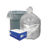 Waste Can Liners, 60 Gal, 12 Microns, 38" X 58", Natural, 200-carton