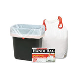 Drawstring Kitchen Bags, 13 Gal, 0.6 Mil, 24" X 27.38", White, 50-box