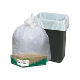 Linear-low-density Recycled Tall Kitchen Bags, 13 Gal, 0.85 Mil, 24" X 33", White, 150-box