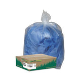 Linear Low Density Clear Recycled Can Liners, 33 Gal, 1.25 Mil, 33" X 39", Clear, 100-carton