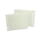 Accounting Sheets, 20 Column, 9-1-4 X 11-7-8, 100 Loose Sheets-pack, Green