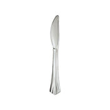 Heavyweight Plastic Knives, Silver, 7 1-2", Reflections Design, 600-carton