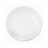 Classicware Plates, Plastic, 10.25 In, Clear, 18-bag, 8 Bag-carton