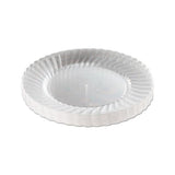 Classicware Plastic Plates, 9" Diameter, Clear, 12 Plates-pack
