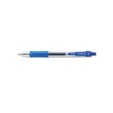 Sarasa Dry Gel X20 Retractable Gel Pen, Fine 0.5mm, Blue Ink, Translucent Blue Barrel, Dozen