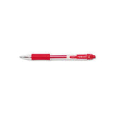 Sarasa Dry Gel X20 Retractable Gel Pen, Fine 0.5mm, Red Ink, Translucent Red Barrel, Dozen